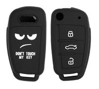 2 PCS Silicone 3 Button Remote Key Case Fob Shell Cover for Audi A1 A3 A4 A6 S1 S3 TT RS6 Q3 Q7 Car Replacement