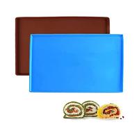 2 Pcs Silicone Baking Tray, High Temperature Resistant Swiss Roll Cake Pan for Making Rolls, Biscuits
