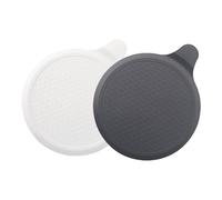 2 PCS Silicone Bathtub Stopper, 6" Diameter Universal Sink Plug, Bath Plug, Bathtub Stopper, Universal Shower Drain Tub Stopper for Kitchen, Sink, Bathroom (White, Grey)