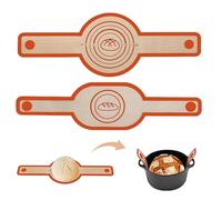 2 PCS Silicone Bread Sling Oval and Round Dutch Oven, Non-Stick Silicone Baking Mat Bread Sling with Long Handles Bread Baking Sheet Liner for Transferring Dough, Perfect Baking Tool for Home Bakers