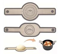 2 PCS Silicone Bread Sling Oval and Round Dutch Oven, Non-Stick Silicone Baking Mat Bread Sling with Long Handles Bread Baking Sheet Liner for Transferring Dough, Perfect Baking Tool for Home Bakers