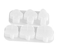 2 Pcs Silicone Candle Mould Set, Triple Mushroom Pinecone Shapes | White Flexible Material, Consistent Results, Time-saving Design, Suitable for Wax Crafts, Workshops, Holidays and Seasonal