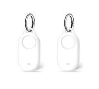 2 Pcs Silicone Case for Samsung SmartTag 2, Protective Cover with Keychain