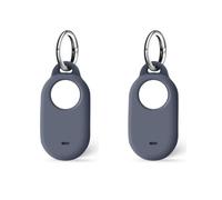 2 Pcs Silicone Case for Samsung SmartTag 2, Protective Cover with Keychain