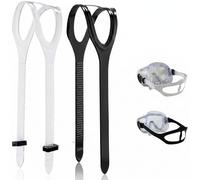 2 Pcs Silicone Dive Mask Strap - Universal Swimming Goggles Head Band Parts and Accessories for Diving, Swim, Snorkel Outdoor Sports