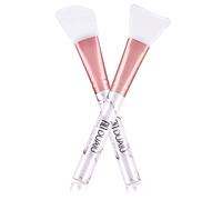 2 Pcs Silicone Face Mask Brush, DUAIU Face Mask Brushes Facial Mud Mask Applicator, Hairless Makeup Brush Masks Applicator Spatula for Mud, Clay, Charcoal Mixed Mask Make Up Tools