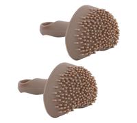 2 Pcs Silicone Freckles Stamp Makeup Tool Realistic Looking One Press Cute Small Faux Freckles Stamp Pen for Sun Kissed Skin Beauty Enhancer (Brown)