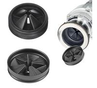 2 PCS Silicone Garbage Disposal Splash Guard Black Waste Disposer Anti Splashing Cover Anti Splashing Quiet Collar Sink Baffle for Sink Baffle QCB-AM Replacement for Insinkerator Evolution Series