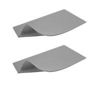 2 Pcs Silicone Heat Press Cover Pad,High Temperature Resistance Foam Pressing Pads,1/8" x 4" x 8" Double-Sided Non Stick Heat Transfer Hot Press Pad,HeatPress Mat,Heat Press Accessories,Reusable,Grey