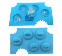 2 Pcs Silicone Ice Cube Tray Shark Fin Shape Ice Cube Mold 5-Cavity Food-Grade Silicone Trays for Shark Party Easy Release & Reusable Molds for Chilling Cocktails Whiskey