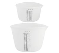2 Pcs Silicone Measuring Cups for Resin Mixing Cups 600ml 1000ml | Measuring Jugs Graduated Measure Cups Epoxy Resin Cups for Mixing Pouring Molds DIY Arts and Crafting Jewelry Making