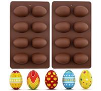 2 pcs Silicone Mold Easter Egg Shape Chocolate Desserts DIY Cake Baking Mould Tools Pastry Fondant Molds Soap Mold Accessories