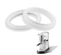 2 Pcs Silicone Seal for Coffee Machine Compatible with DeLonghi EC680, EC685, EC820, EC850, EC860, Outer Diameter 58 mm, Inner Diameter 45 mm, Replacement for Coffee Lovers