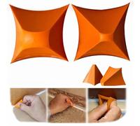 2 Pcs Silicone Seam Tools,Orange Silicone Caulking Tool,Reusable Caulk Smoothing Tool,Heat Resistant Caulking Applicator Finishing Too,for Kitchen,Bathroom,Bedroom Joint(1 set,2 size)
