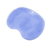 2 Pcs Silicone Shower Foot Scrubber Mat, Silicone Foot Scrubber Mat, with Non-Slip Suction Cups Foots Shower Scrubbers, for Cleaning Exfoliation Massages Relieving Tired Feet Without Bending(Blue)