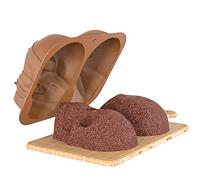 2 Pcs Silicone Skull Cake Mold - 3D Skeleton Skull Silicone Fondant Mold,Halloween Party Chocolate Clay Moulds for DIY Chocolate, Cake, Pudding, Ice Cream Zorq