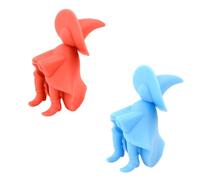 2 PCS Silicone Spill-proof Lid Lifters for Soup Pot, Reusable Pot Cover Overflow Preventers, Heat Resistant Splash Lid Holders, Steam Releaser for Stove Top, Cute Witch Shape Cooking Spoon Holder (A)