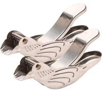 2 Pcs Silver Bird Shape Lemon Juicer Stainless Steel Manual Lemon Juicer and Lime Squeezer, Manual, Stainless Steel Fruit Juicer Portable Lemon Citrus Bird Kitchen