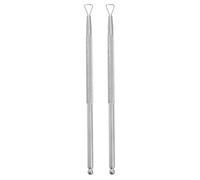 2 Pcs Silver Cuticle Pusher Stainless Steel Nail Art Remover Tool Triangle Cuticle Peeler Scraper Remove Gel Nail Polish, Nice and Deft Cuticle Pushers Tools Accessories