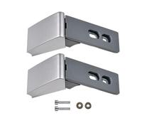2 Pcs Silver Freezer Door Handle Hinges Repair Kit Compatible with Liebherr 9590178 Refrigerator Shaped Handle Hinges