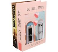 2 Pcs Simulation Decoration Book Model Paper Staging Prop | Modern Simple Lifelike Design, Smooth Surface Finish, Quick Photo Background for Table and Bookcase Displays Random Style