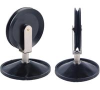 2 pcs Single Fixed Pulley With Suction Cup Base Machine Force Load Experiment Mechanics Physics Teaching Instrument for Elementary Junior High School STEM Science Projects