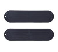 2 Pcs Sink Draining Mats, Narrow Side Draining Mats, Sink Storage Mats, Bathroom Anti-Slip Soap Dish, Dishes Drying Mat, Multipurpose Silicone Draining Mats