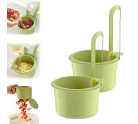 2 Pcs Sink Food Catcher, Sink Strainer Basket for Kitchen, Hanging Food Waste Catcher Sink for Efficient Draining, Sinks Filter for Home Kitchen Garbage Leftovers