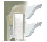 2 PCS Size Customizable Pre Cut Wall Molding Kit Arch for Any Interior Doorway, Paintable Plaster Wall Corner Panel Easy DIY Installation, Lightweight(45x40.5x23cm(17.7x15.9x9.1))