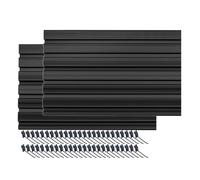 2 PCS Slatwall Panels Organizer with 50 Hooks, Interlocking Slat Wall Paneling for Display Storage, Garage Kitchen Workshop Retail Store Wall Mounted PVC Wall Rack