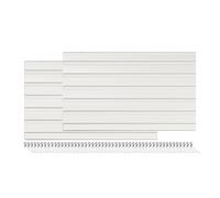 2 PCS Slatwall Panels Organizer with 50 Hooks, Interlocking Slat Wall Paneling for Display Storage, Garage Kitchen Workshop Retail Store Wall Mounted PVC Wall Rack