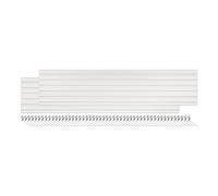 2 PCS Slatwall Panels Organizer with 50 Hooks, Interlocking Slat Wall Paneling for Display Storage, Garage Kitchen Workshop Retail Store Wall Mounted PVC Wall Rack