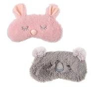 2 Pcs Sleep Eye Mask Animal Eye Mask Bunny Koala Sleeping Eye Mask for Kids Adult Girl