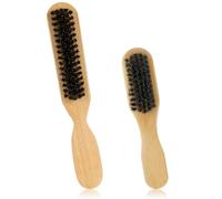 2 PCS Slick Back Hair Brushes Set, Boar Bristle Hair Brush Slickback Brushes, Smoothing Brush for Slick Hairs, Hairbrushes for Polished Styling and Most Hair Types