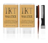 2 PCS Slick Back Hair Products Hair Wax Stick Womens Slick Back Stick Including 1PCS Combing Brush for Loose Hair 1PCS Rat Tail Comb for Separation Hair Slick Stick with Comb & Hair Clips Set