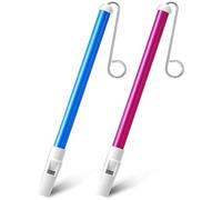2 Pcs Slide Whistle, Plastic Slide Whistle Toy with Stainless Steel Sliding Rods, Musical Training Instrument for Kids and Beginners, Fun Sound Toy for Parent-Child Games, Creative Educational Gift