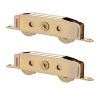 2 Pcs Sliding Glass Door Rollers Replacement 1-1/4" Steel Ball Bearing Patio Doors Wheels Side Adjustable Door Roller Assembly
