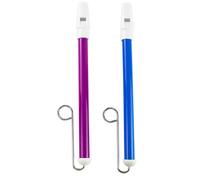 2 Pcs Sliding Whistle Toy for Kids, Plastic Slide Whistle, Flute Instrument Train Whistlewith Stainless Steel Drawbars for Musical Training Beginners Kids Gift Birthday Gift