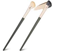 2 PCS Small Contour Brush Contour Nose Brush Thinp Nose Contours Brushes Fan-Shape Angled Contours Brushes for Women Eyes Face