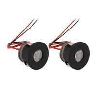 2 PCS Small LED Spotlights 1W 80LM Aluminum Recessed Mini Spot Lamp Ceiling Downlight with Bright and Energy Efficient Portable Light for Dressing Study Room Car