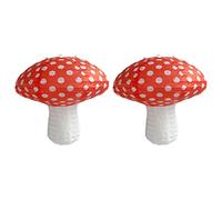 2 Pcs Small Mushroom Shaped Paper Lanterns Foldable Woodland Paper Mushroom Lanterns 3D Mushroom Ornaments for Forest Jungle Wonderland Theme