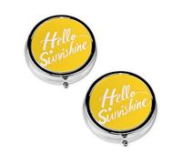 2 pcs Small Pill Box Case 3 Compartments Portable for Pocket Pouch Purse Personal Mini Pill Organizers Container Holder to Hold Vitamins Medication Fish Oil Supplements