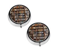 2 pcs Small Pill Box Case 3 Compartments Portable for Pocket Pouch Purse Personal Mini Pill Organizers Container Holder to Hold Vitamins Medication Fish Oil Supplements