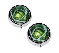 2 pcs Small Pill Box Case 3 Compartments Portable for Pocket Pouch Purse Personal Mini Pill Organizers Container Holder to Hold Vitamins Medication Fish Oil Supplements