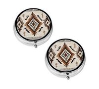 2 pcs Small Pill Box Case 3 Compartments Portable for Pocket Pouch Purse Personal Mini Pill Organizers Container Holder to Hold Vitamins Medication Fish Oil Supplements