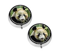 2 pcs Small Pill Box Case 3 Compartments Portable for Pocket Pouch Purse Personal Mini Pill Organizers Container Holder to Hold Vitamins Medication Fish Oil Supplements