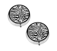 2 pcs Small Pill Box Case 3 Compartments Portable for Pocket Pouch Purse Personal Mini Pill Organizers Container Holder to Hold Vitamins Medication Fish Oil Supplements