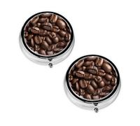 2 pcs Small Pill Box Case 3 Compartments Portable for Pocket Pouch Purse Personal Mini Pill Organizers Container Holder to Hold Vitamins Medication Fish Oil Supplements