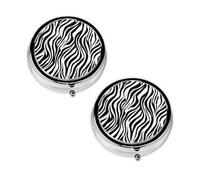 2 pcs Small Pill Box Case 3 Compartments Portable for Pocket Pouch Purse Personal Mini Pill Organizers Container Holder to Hold Vitamins Medication Fish Oil Supplements