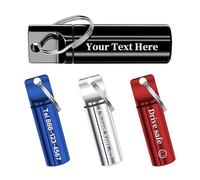 2 PCS Small Pill Box Keyring Waterproof Travel Pill Organizer Medicine Container Custom Small Pill Case with Text Gifts for Outdoor Travel Enthusiasts Men Dad (Black - Pillbox)